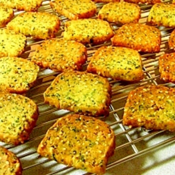 パセリ・チーズ・ゴマのおつまみ塩クッキー